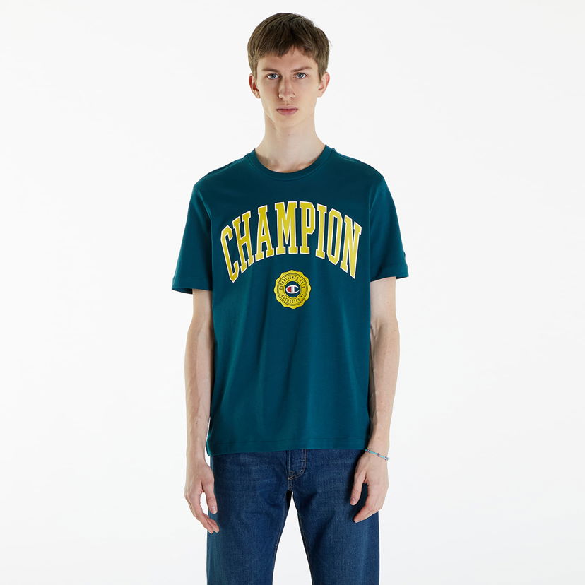 T-shirt Champion Crewneck T-Shirt Green Grön | 219852 CHA GS549