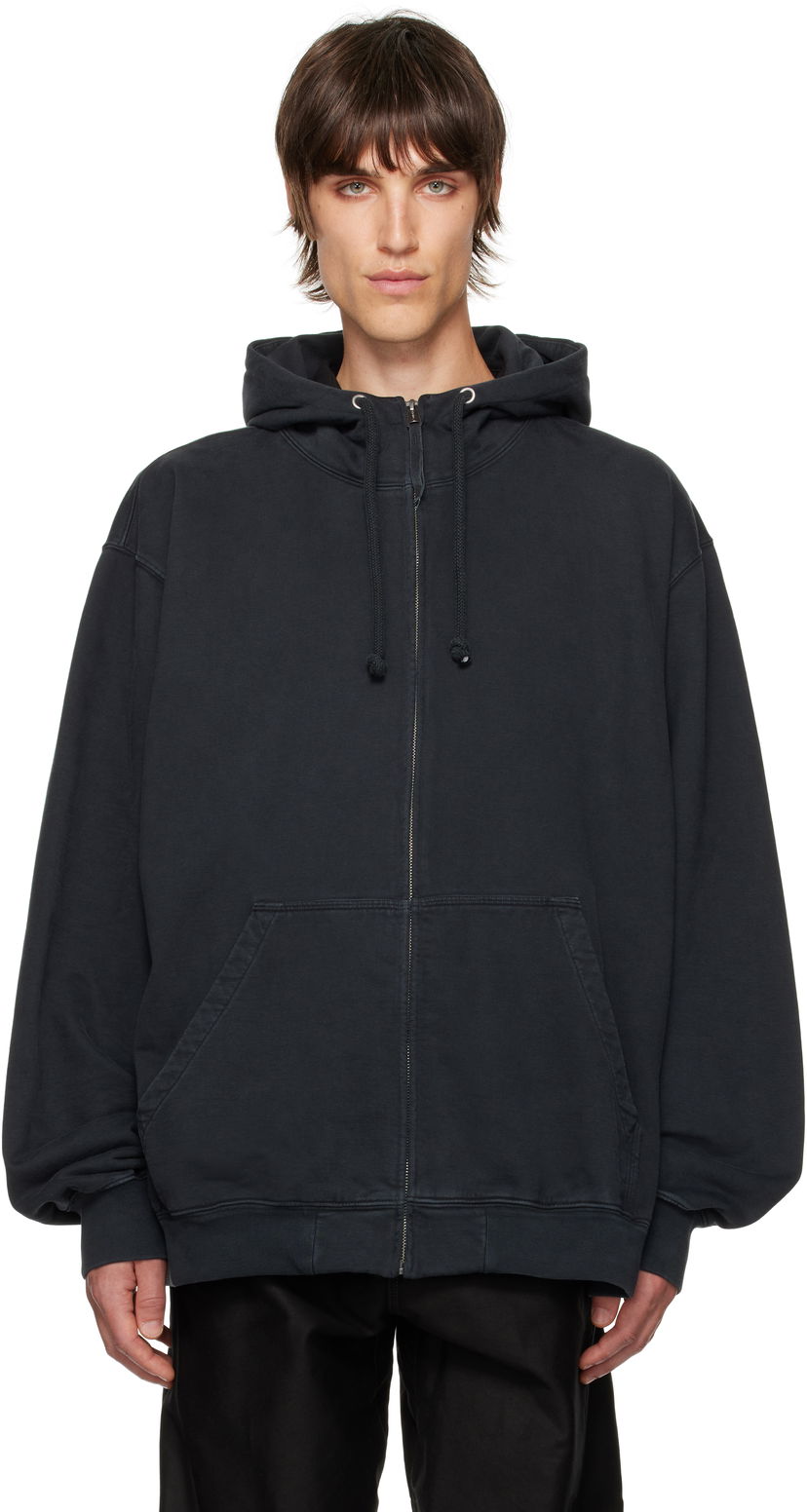 Sweatshirt Maison Margiela Embroidered Logo Hoodie Svart | S50HG0046 S25520