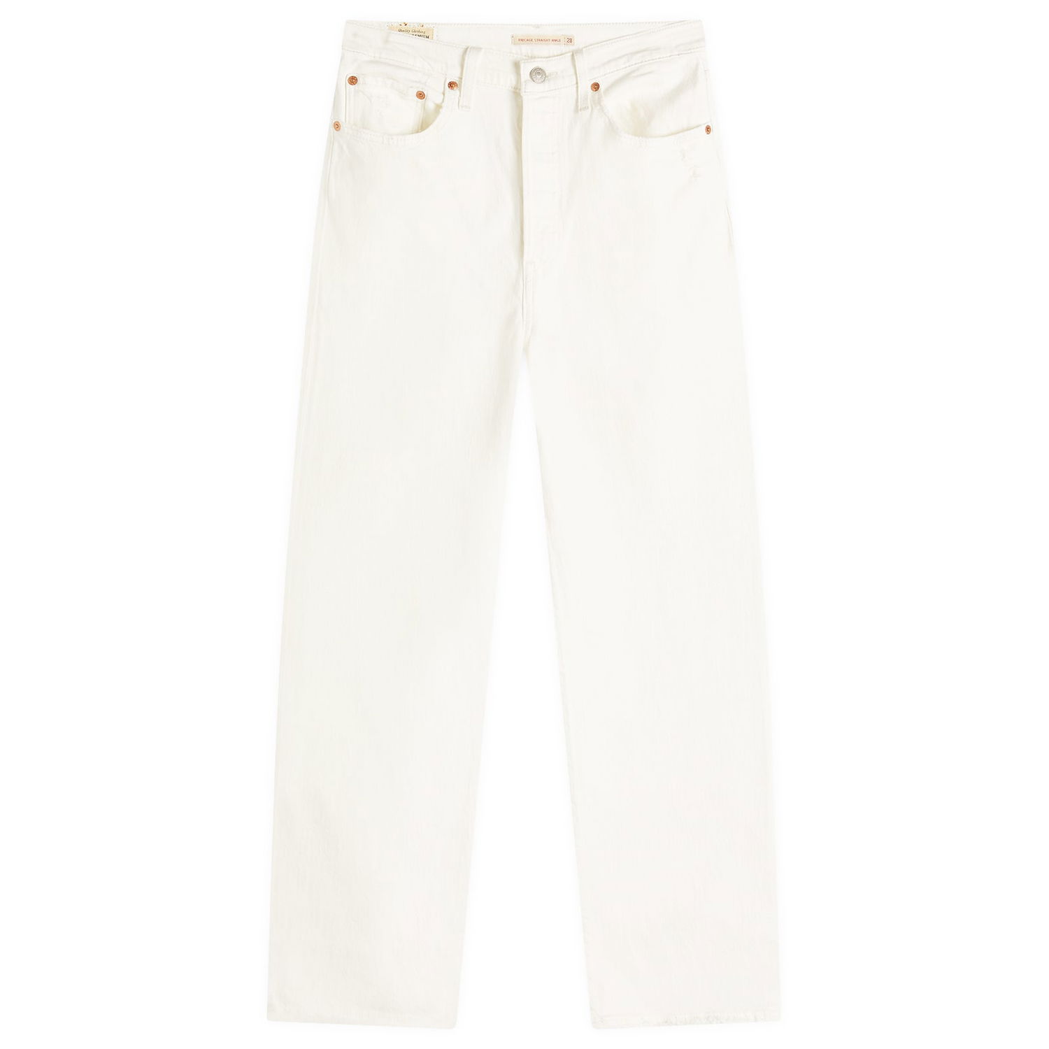 Jeans Levi's Women's Ribcage Straight Ankle Jeans Size 26 Vit | 72693-0076, 0