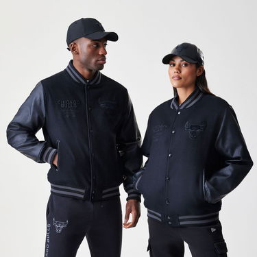 Jacka New Era NBA Tonal Patch Varsity Jacket Chicago Bulls Svart | 60758738, 0