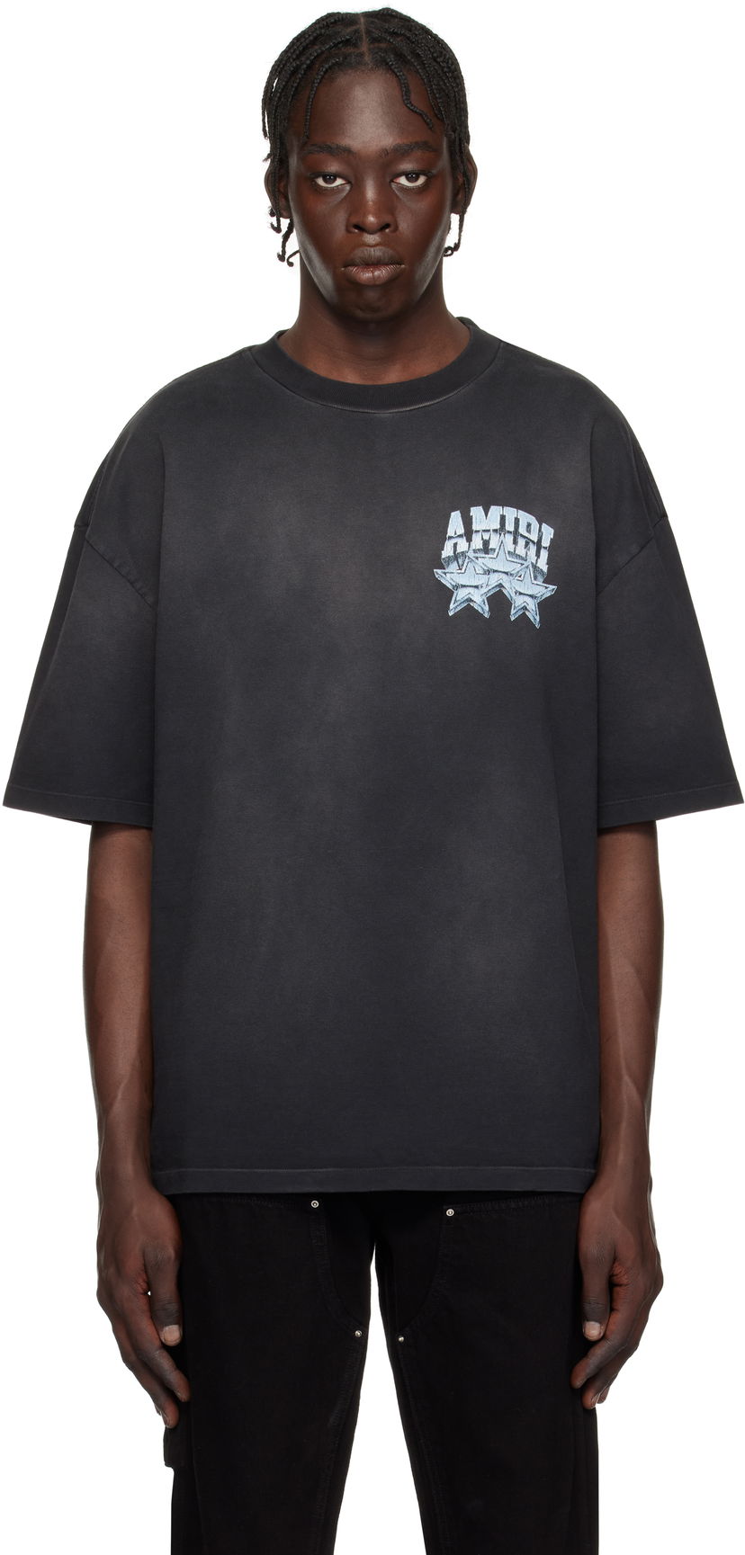 T-shirt AMIRI Championship Graphic Print Cotton T-Shirt Svart | AMJYTE1139