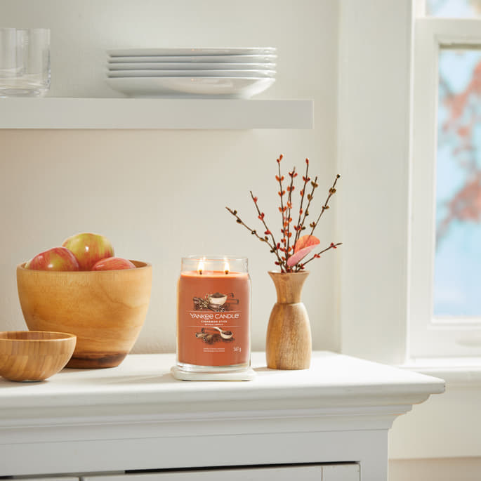 Ljus Yankee Candle Large Jar Candle Cinnamon Stick 2 Wicks Orange | 40375, 1