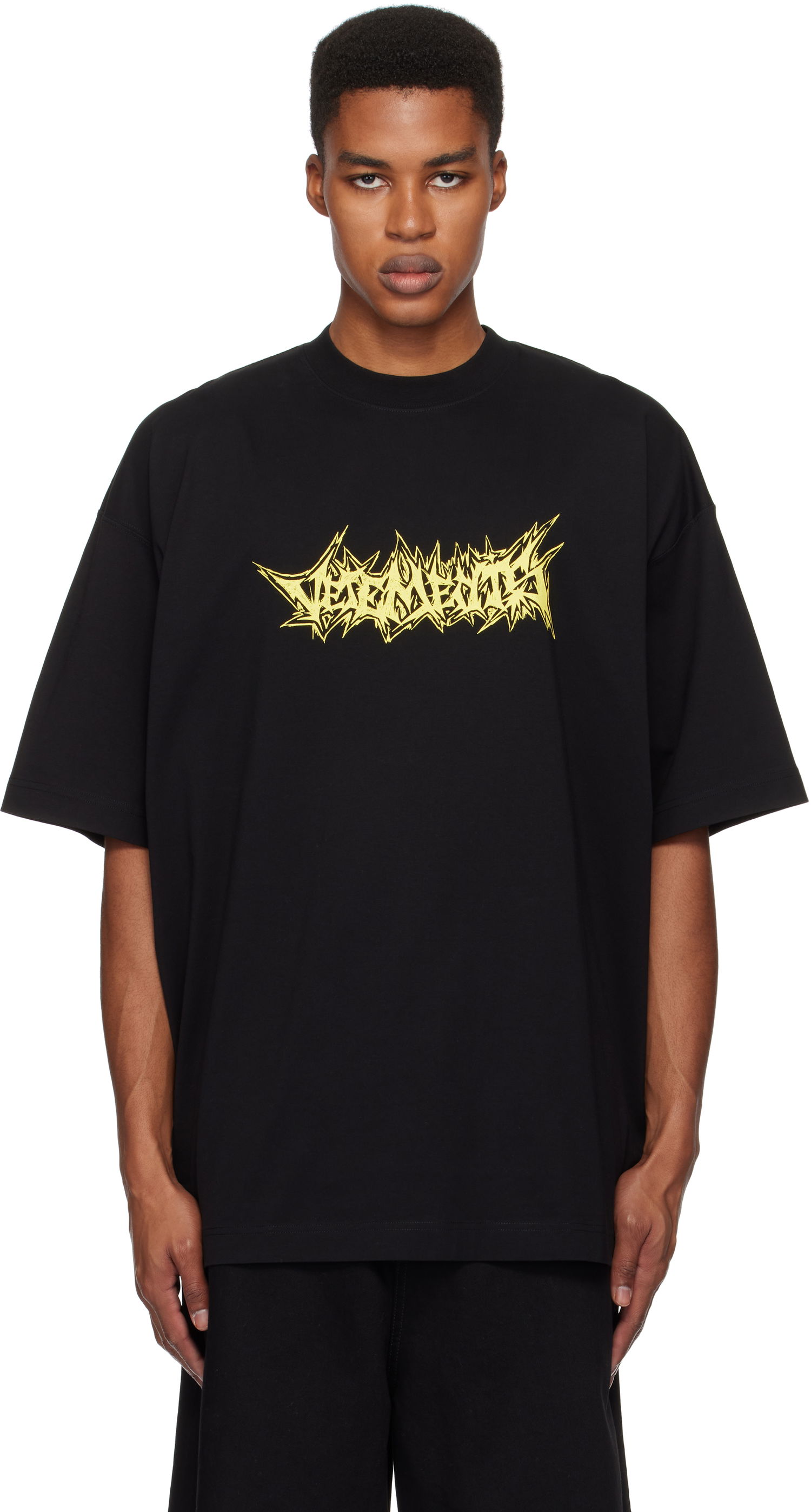 T-shirt VETEMENTS Living Legend Oversized T-Shirt Svart | UA66TR655B, 0