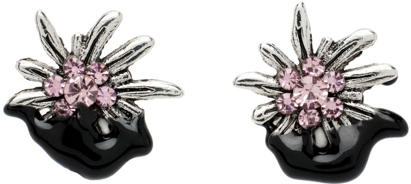 Örhängen Ottolinger Ottolinger Edelweiss Stud Earrings Svart | 1251505121