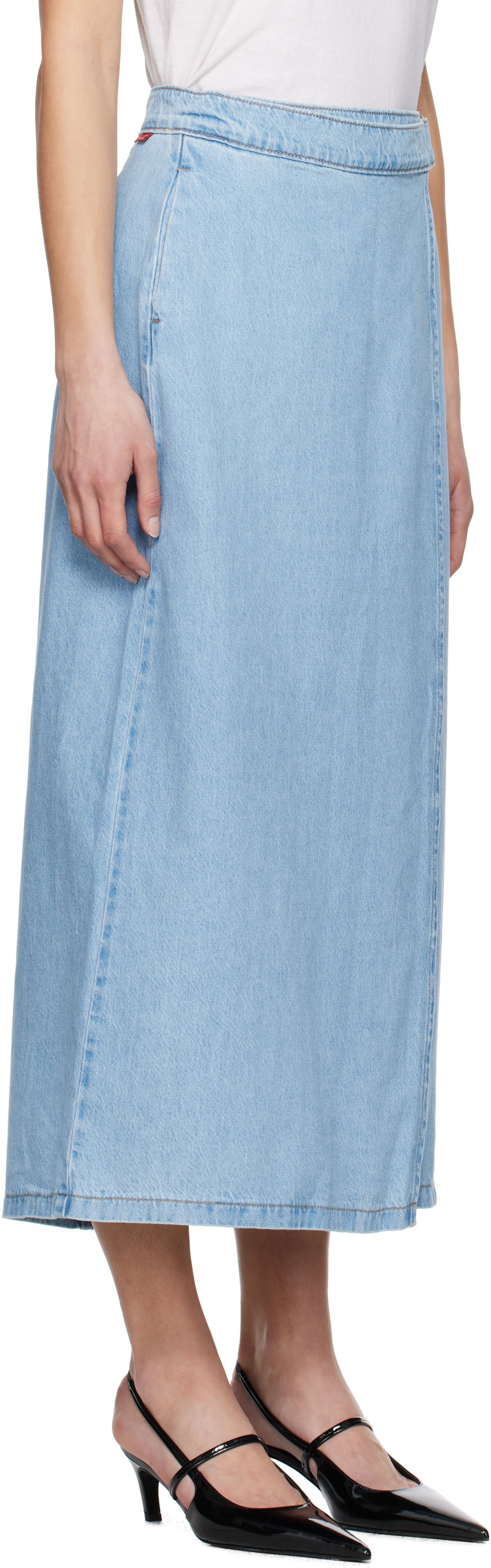 Kjol Levi's Column Wrap Denim Maxi Skirt Blå | 001VG-0000, 1