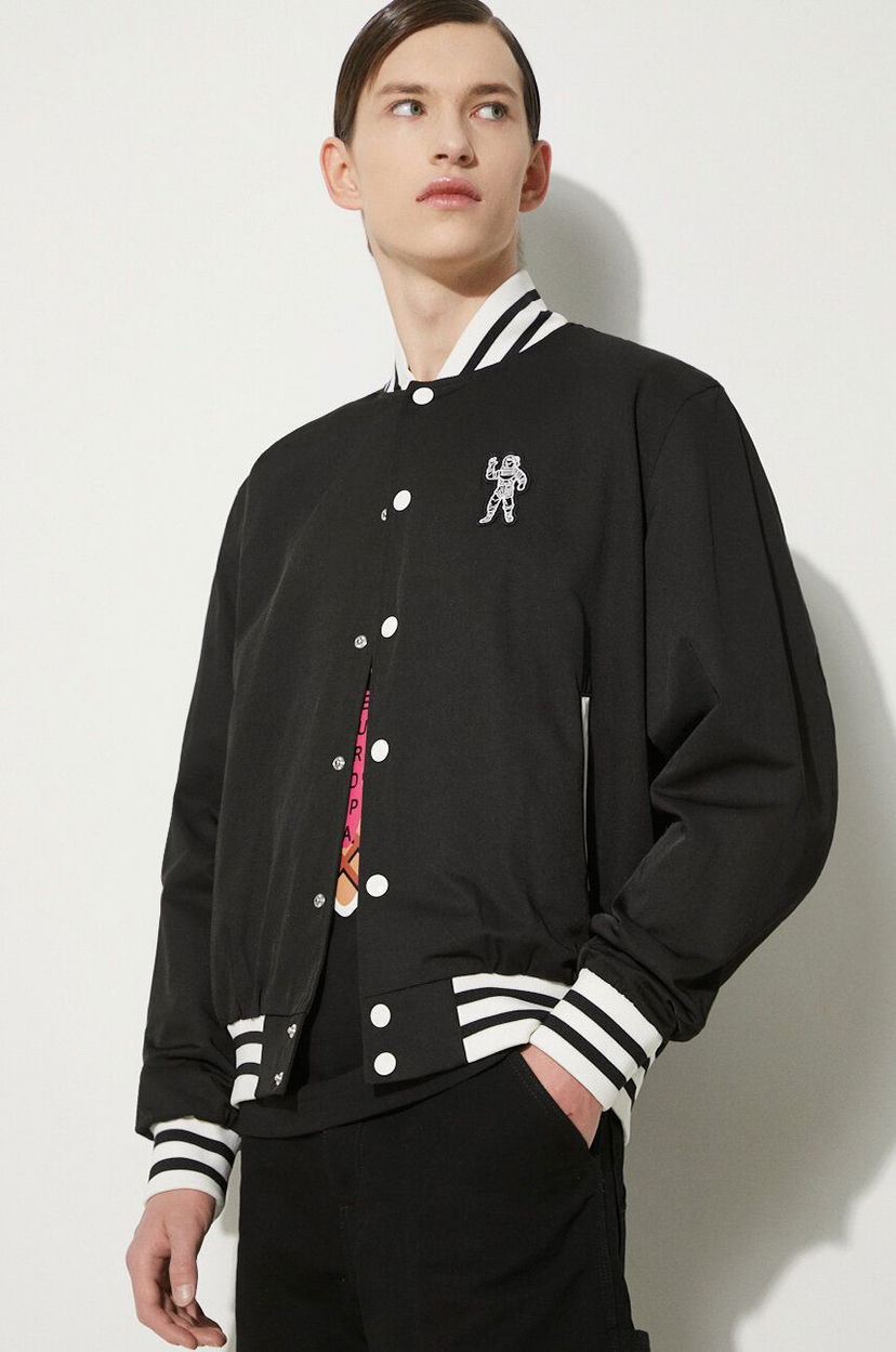 Bomberjacka BILLIONAIRE BOYS CLUB Billionaire Boys Club Arch Logo Lightweight Varsity Bomber Jacket Svart | B24201
