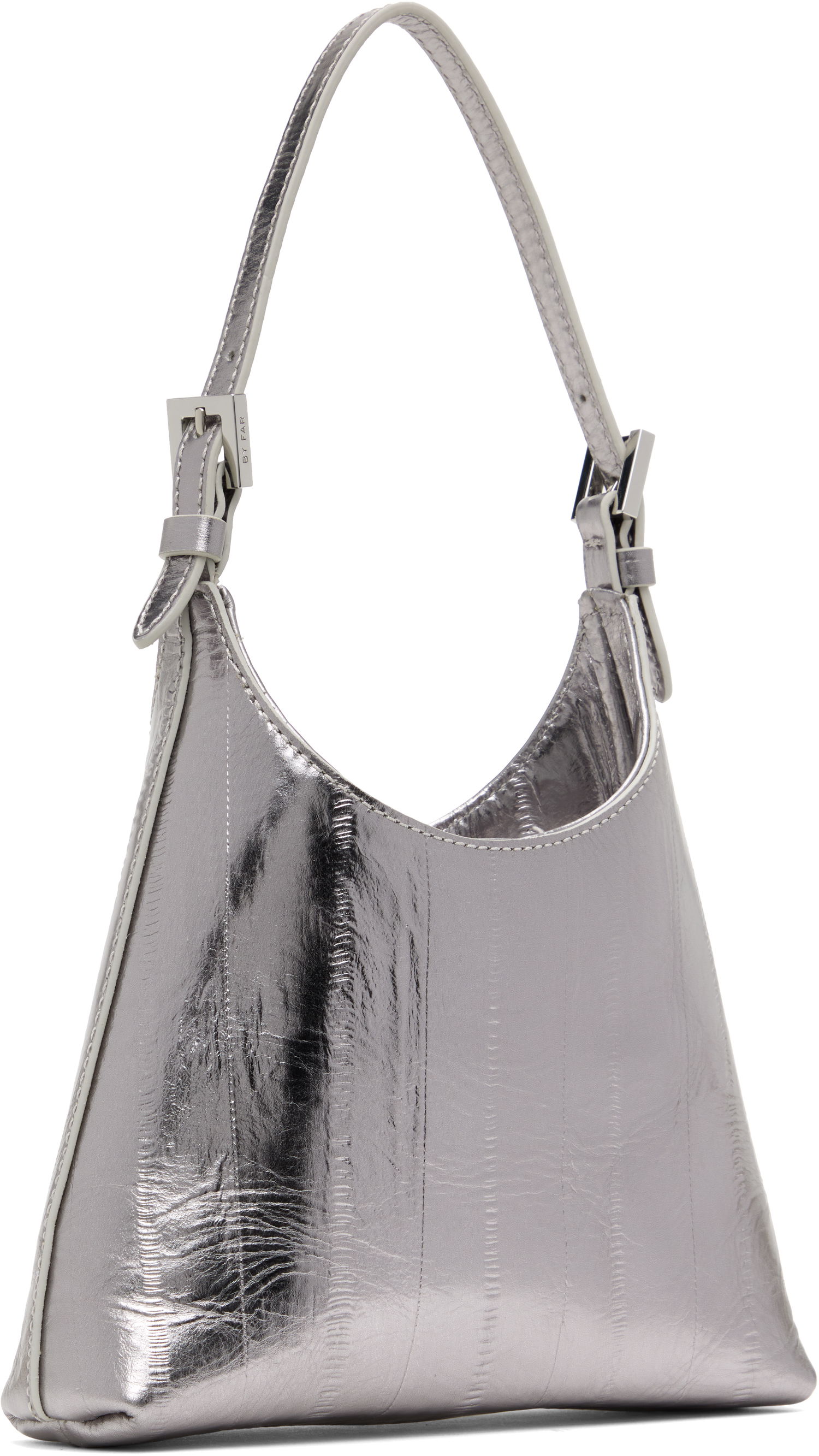 Axelväska BY FAR BY FAR Baby Camryn Metallic Leather Bag Metallisk | MWBTH031CL035ME032PL, 1