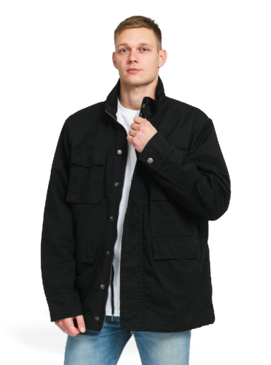 Jacka Urban Classics Big M-65 Jacket Svart | TB4457 Black