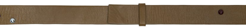 Bälten Dries Van Noten Dries Van Noten Studded Leather Belt Brun | 221-011403-119