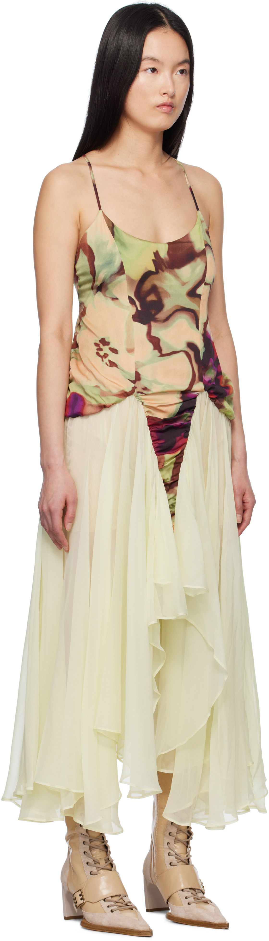 Klä Collina Strada Collina Strada Magnolia Print Maxi Dress Flerfärgad | XX4013, 1