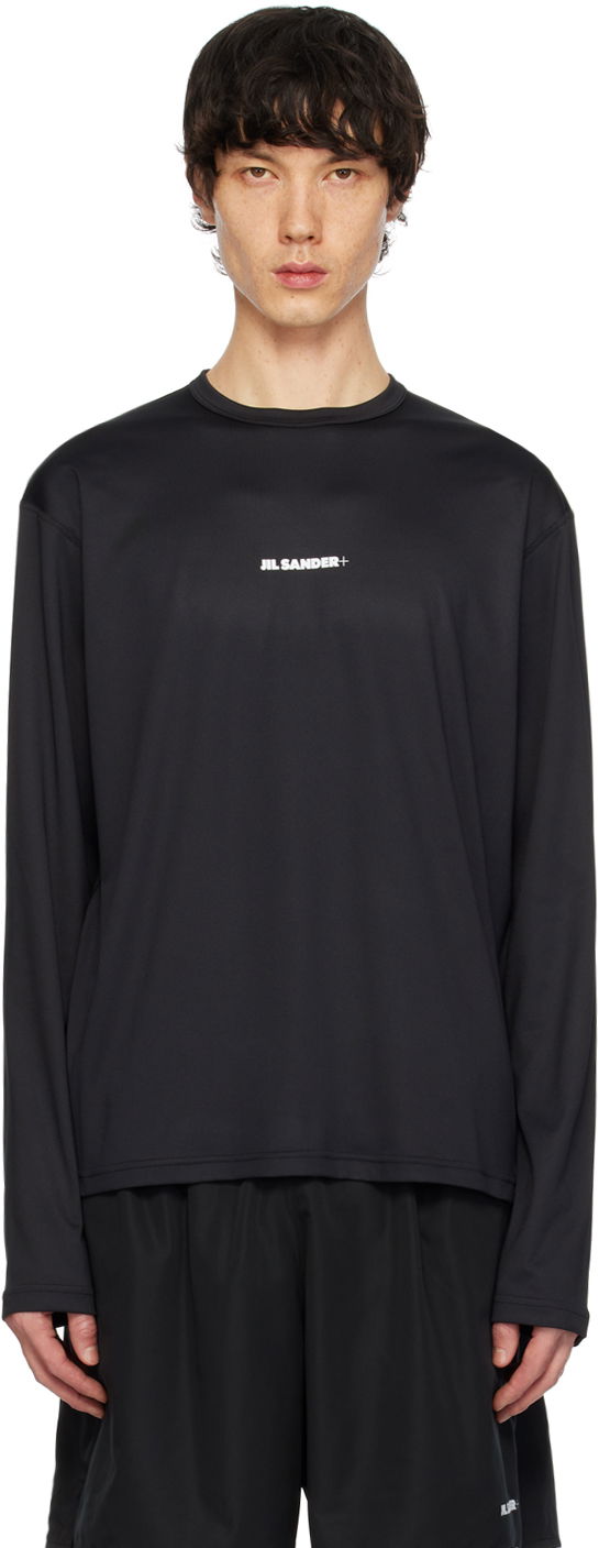 T-shirt Jil Sander Printed T-Shirt Svart | J47GC0022_J20033