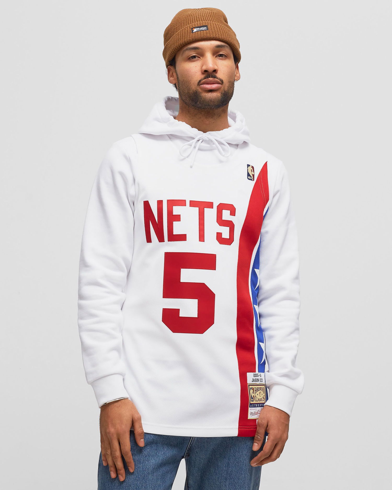 Jersey Mitchell & Ness NBA Authentic Jersey New Jersey Nets Alternate 2005-06 Jason Kidd #5 Vit | AJY44484-NJN05JKIWHIT, 1