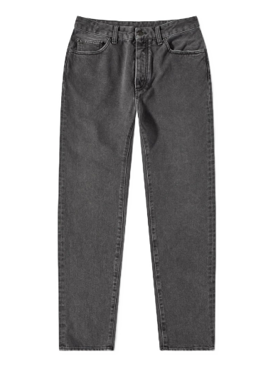 Jeans Palm Angels Curved Back Logo Jean Svart | PMYA012C99DEN0011001