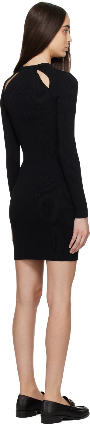 Klä rag & bone Rag & Bone Asher Shoulder Cutout Ribbed Knit Minidress Svart | WAS22HS048YL48, 2