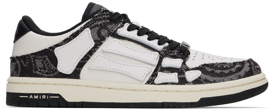 Sneakers och skor AMIRI Bandana Denim Skel Top Low Vit | AMFOSR1058, 0