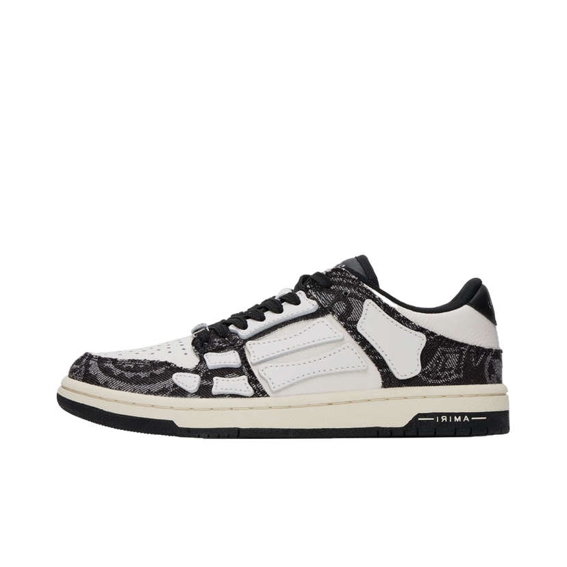 Sneakers och skor AMIRI Bandana Denim Skel Top Low Vit | AMFOSR1058