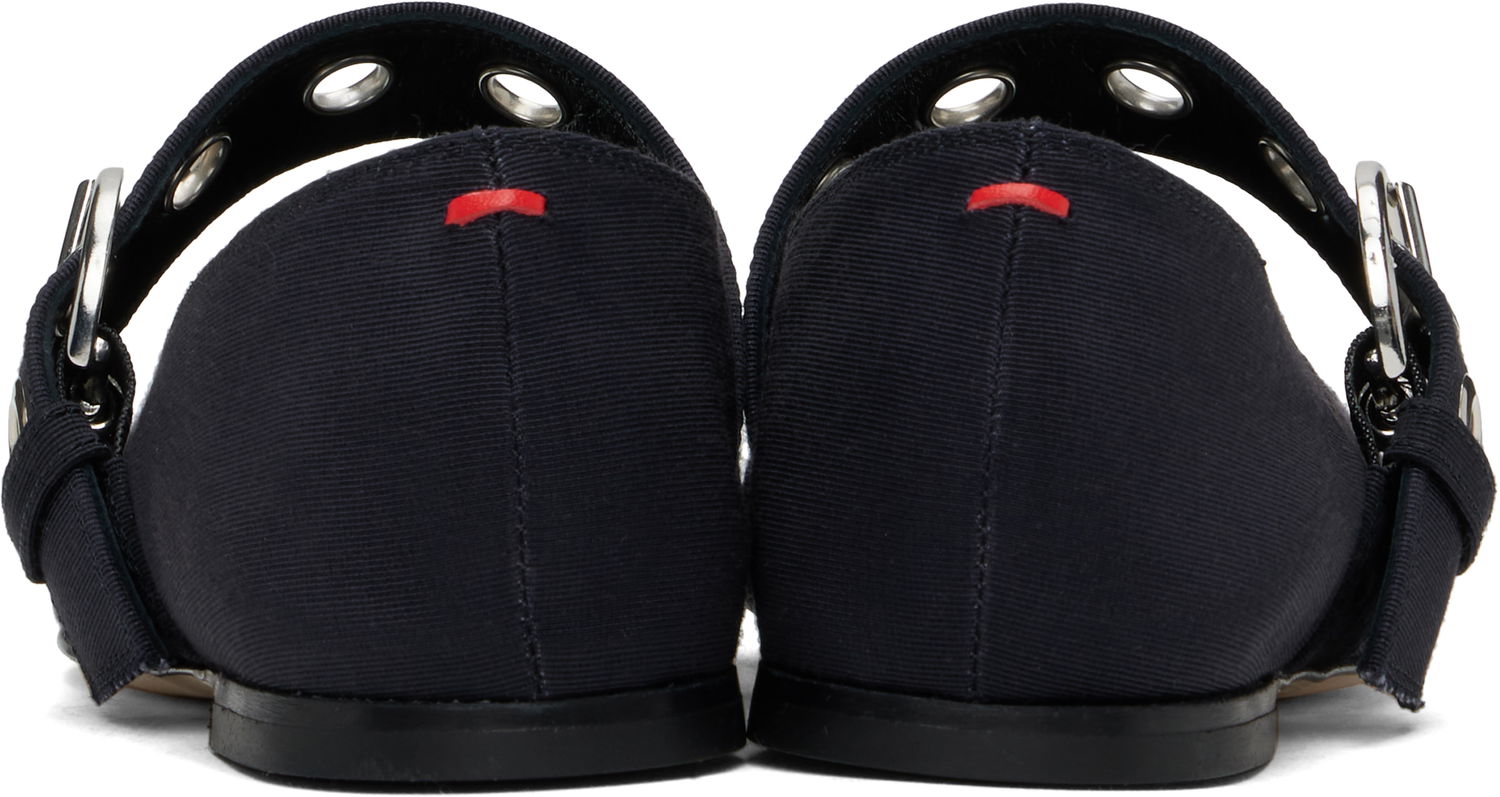 Bälten Aeyde Aeyde Uma Eyelet Ballerina Flats Mörkblå | A11-FL-RKLS08FL159-SS25-519-069, 1