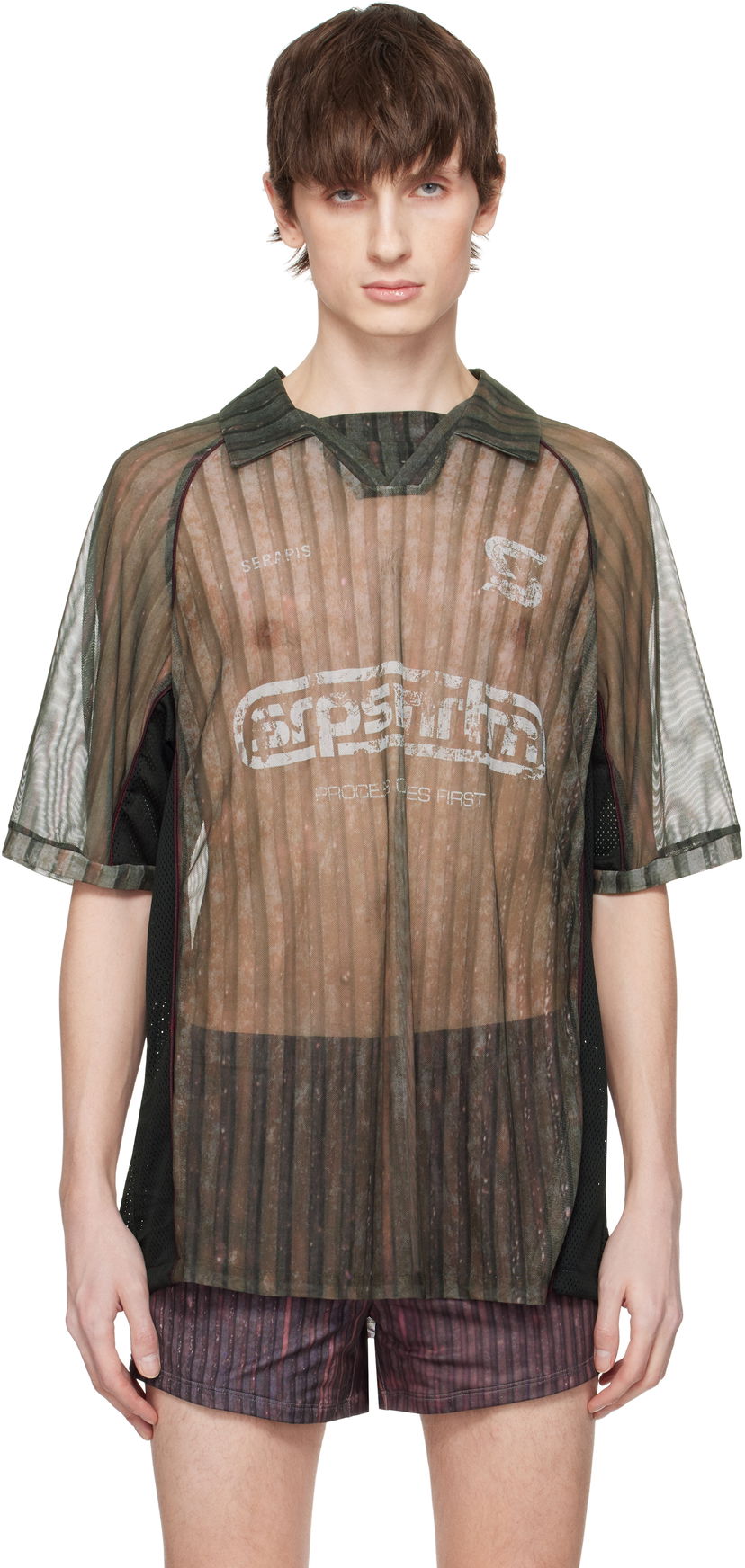 Jersey Serapis Serapis Stripes Football Polo Grön | SS25_FT_7S