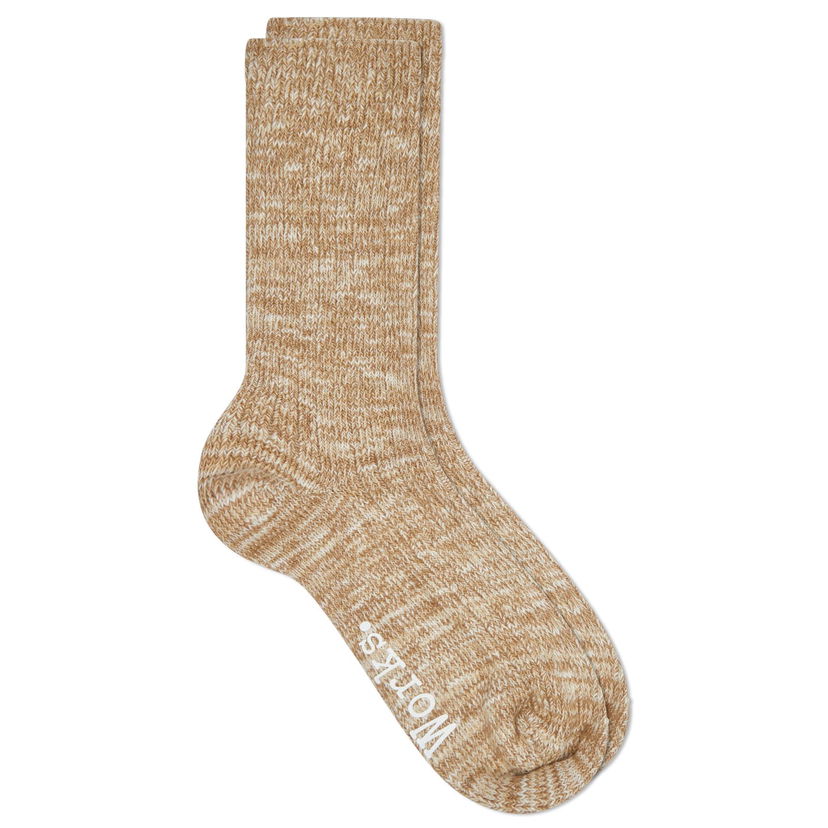 Strumpor Universal Works Universal Works Slub Socks, Size Medium Brun | 23771-DSN