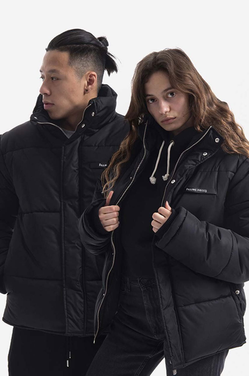 Bomberjacka Filling Pieces Pieces Bomber Jacket Svart | 8622201861
