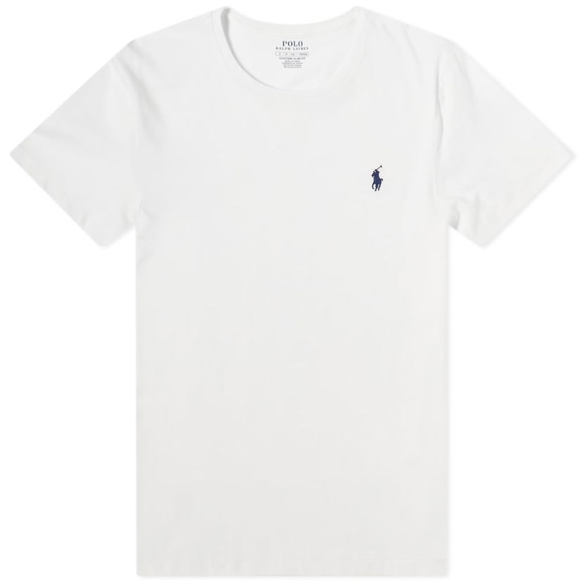 T-shirt Polo by Ralph Lauren Ralph Lauren Custom Slim Fit T-Shirt Vit | 710671438186