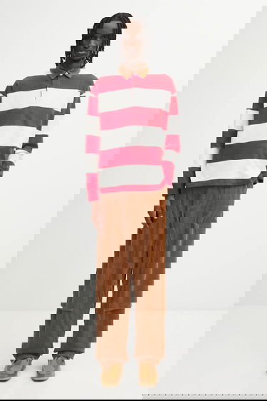 Polotröja Barbour Newclose OS Striped Long Sleeve Rugby Shirt Flerfärgad | MML1513RE71, 4