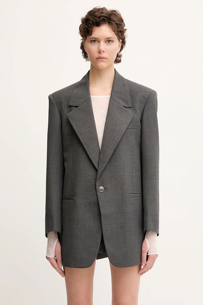 Jacka Marine Serre Marine Serre Regenerated Tailoring Boxy Blazer Grå | UJA066A.DWOV0057