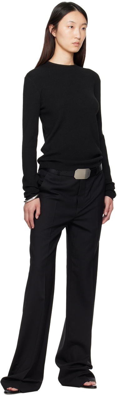 T-shirt Fear of God Fear of God ESSENTIALS Soft Rib Long Sleeve T-Shirt Svart | 192SP257800FW, 3