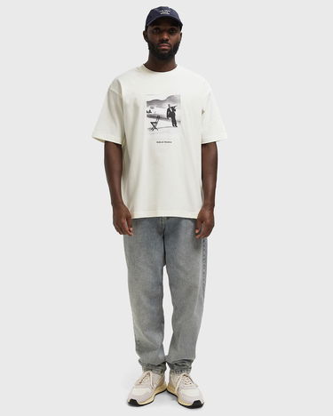 T-shirt Drôle de Monsieur Ice Skating Waiter T-Shirt Vit | I-TS266-CO195-OW, 2