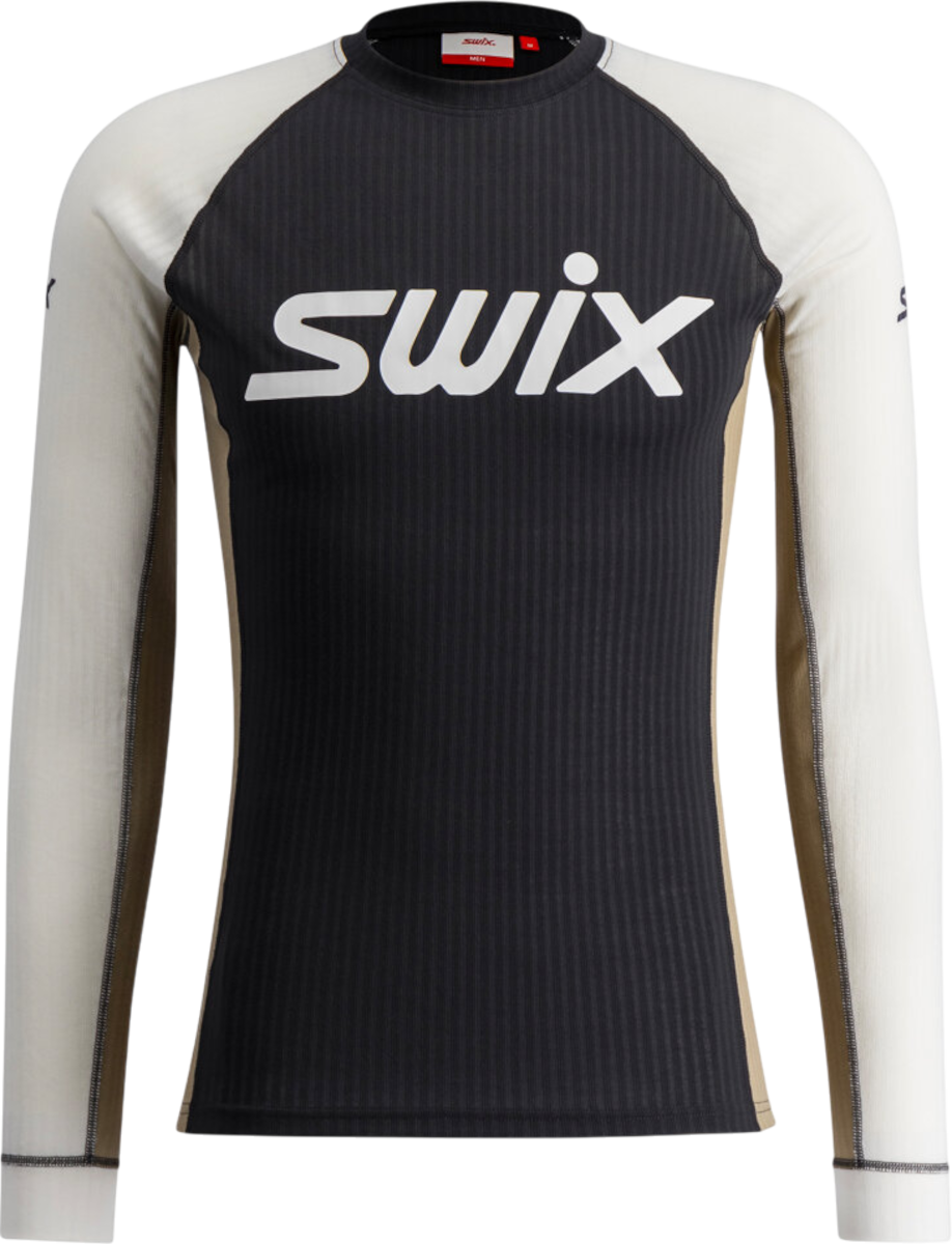 T-shirt SWIX Long-Sleeved Ribbed Top RaceX Classic Svart | 10115-23-94600, 0