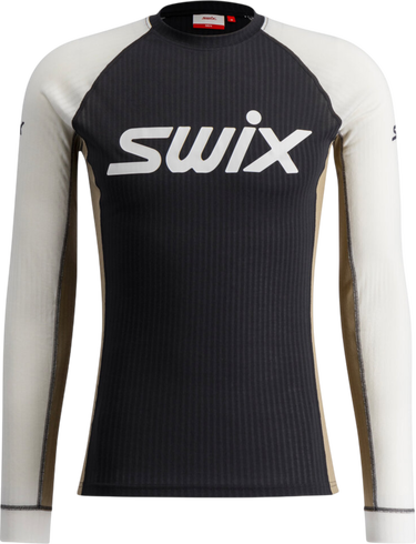 T-shirt SWIX Long-Sleeved Ribbed Top RaceX Classic Svart | 10115-23-94600, 0