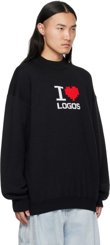 Sweater VETEMENTS Vetements 'I Love Logos' Sweater Svart | UA66KN130B, 1