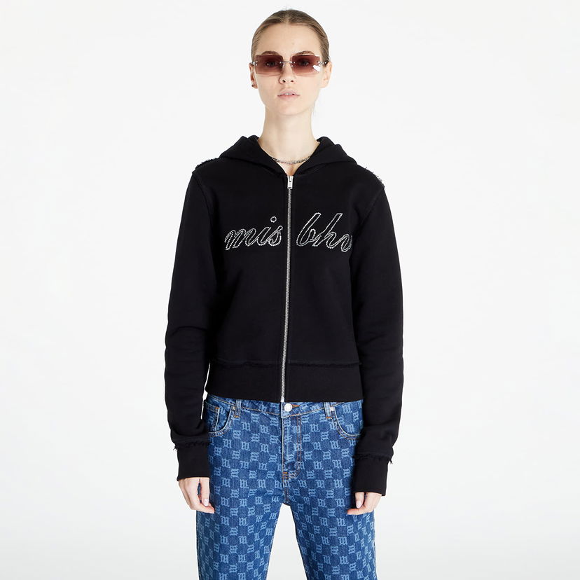 Sweatshirt MISBHV Crystal Zipped Hoodie Svart | 240W201