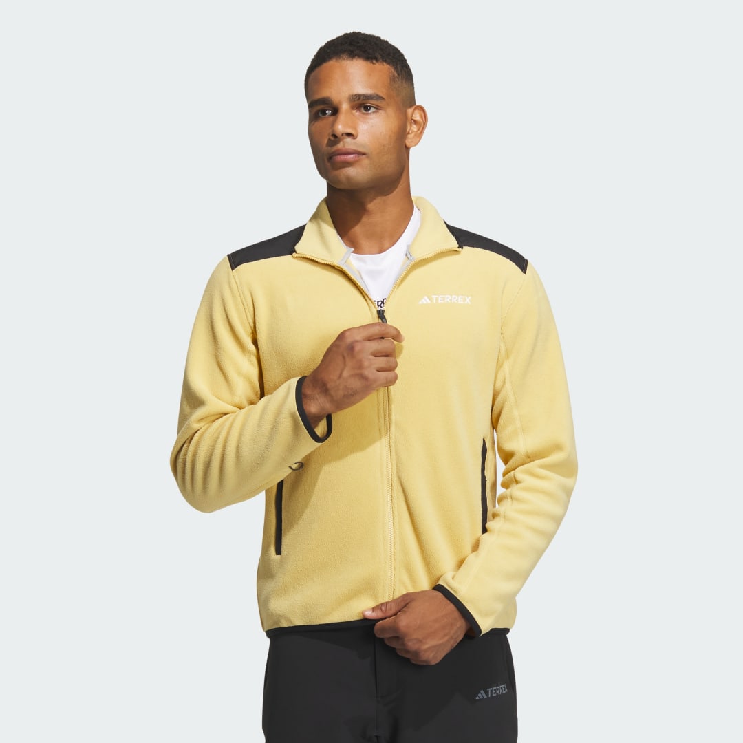 Jacka adidas Performance adidas TERREX Full-Zip Polar Fleece Jacket Beige | IR8339, 1