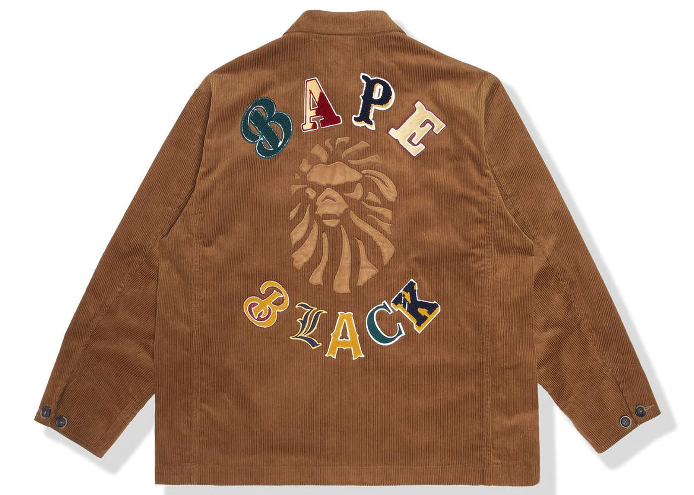 Jacka BAPE BLACK Logo Corduroy Work Jacket Brun | 1I70-140-005, 0
