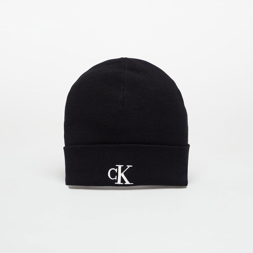 Mössa CALVIN KLEIN Calvin Klein Fine Rib Beanie Svart | LV04D8020G UB1