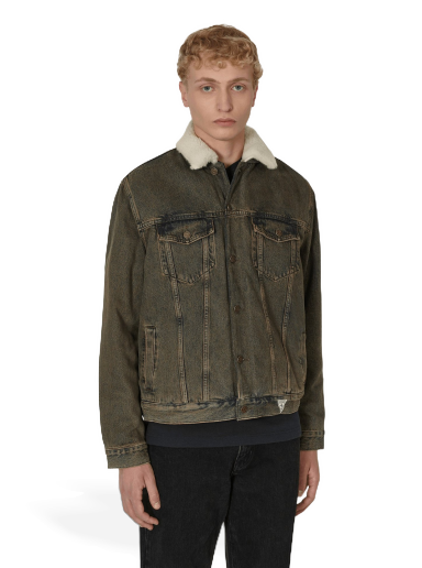 Jacka GUESS Tinted Sherpa Jacket Grön | M2BN01D4S10 F9JA