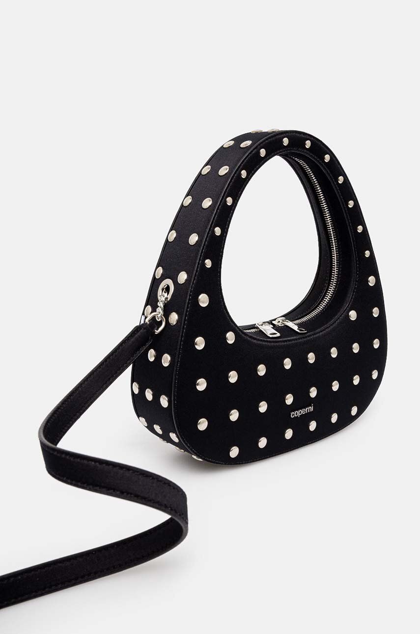 Axelväska Coperni Studded Swipe Baguette Bag Svart | COPBA60STF9003, 1