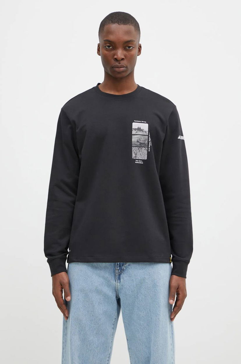 T-shirt adidas Originals National Geographic Unitefit GFX Long Sleeve T-Shirt Svart | IX5613