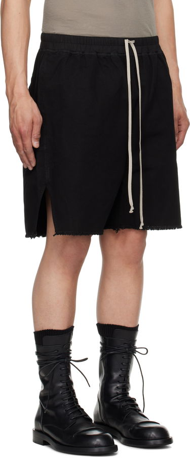 Shorts Rick Owens DRKSHDW Hollywood Long Boxers Shorts Svart | DU01E3383 CVS, 1