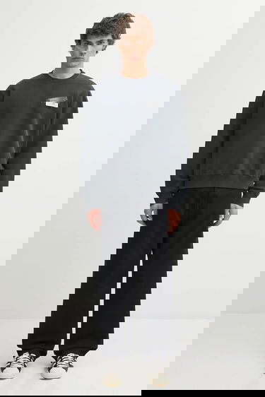 Sweatshirt Maison Margiela MM6 Maison Margiela Patch Cotton Sweatshirt Svart | SH2GU0025.M25024.899, 4