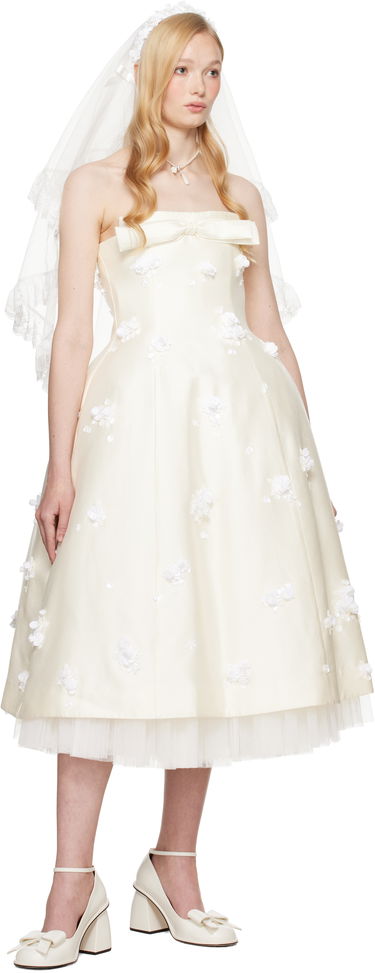 Halsband SHUSHU/TONG SHUSHU/TONG YVMIN Edition Faux-Pearl Rose Necklace Vit | 25303WHT00NN, 2