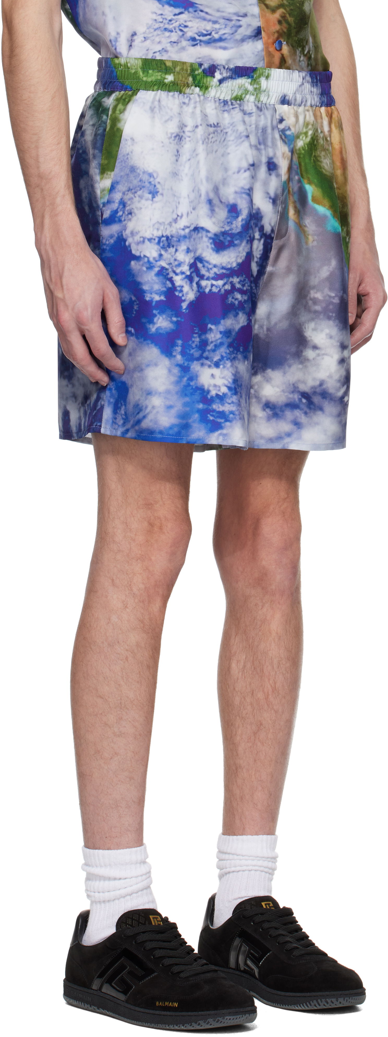Shorts Balmain Balmain Earth Print Shorts Flerfärgad | EH0PA145SE89, 1