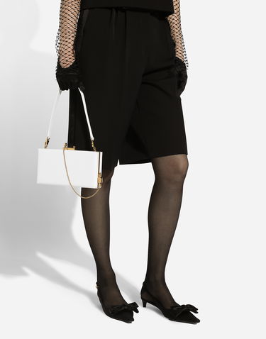 Axelväska Dolce & Gabbana Dolce & Gabbana Eva Shoulder Bag with Gold Chain Vit | BB7703A3G1980002, 1