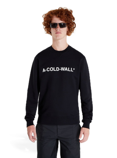 Sweatshirt A-COLD-WALL* Essential Logo Crewneck Svart | ACWMW082 Black