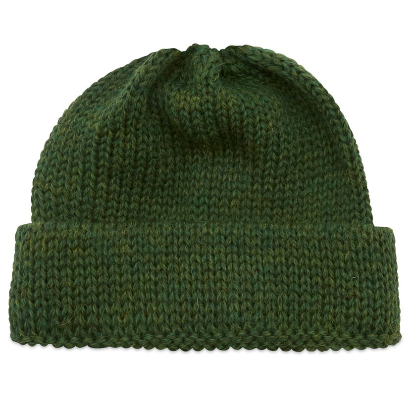 Mössa Universal Works Universal Works Short British Wool Watch Cap Grön | 33350-GRN