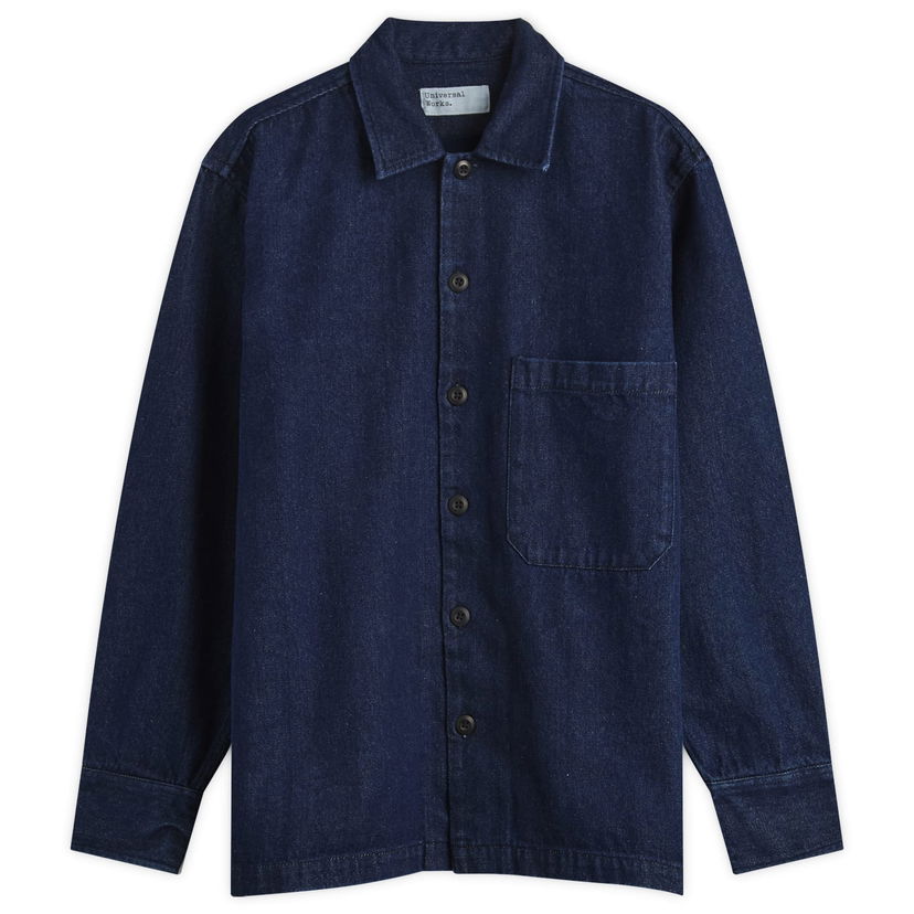 Skjorta Universal Works Universal Works Fatigue Overshirt, Size Small Blå | 33158-IND
