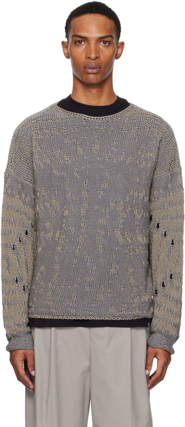 Sweater ROA ROA Vortex Crewneck Sweater Grå | RBMW0439YA62, 0