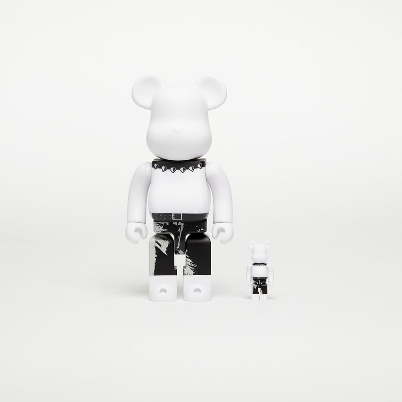 Samlarobjekt Medicom Toy BE@RBRICK The Rolling Stones Sticky Fingers Design Ver. 100% & 400% Set Vit | MT_0048