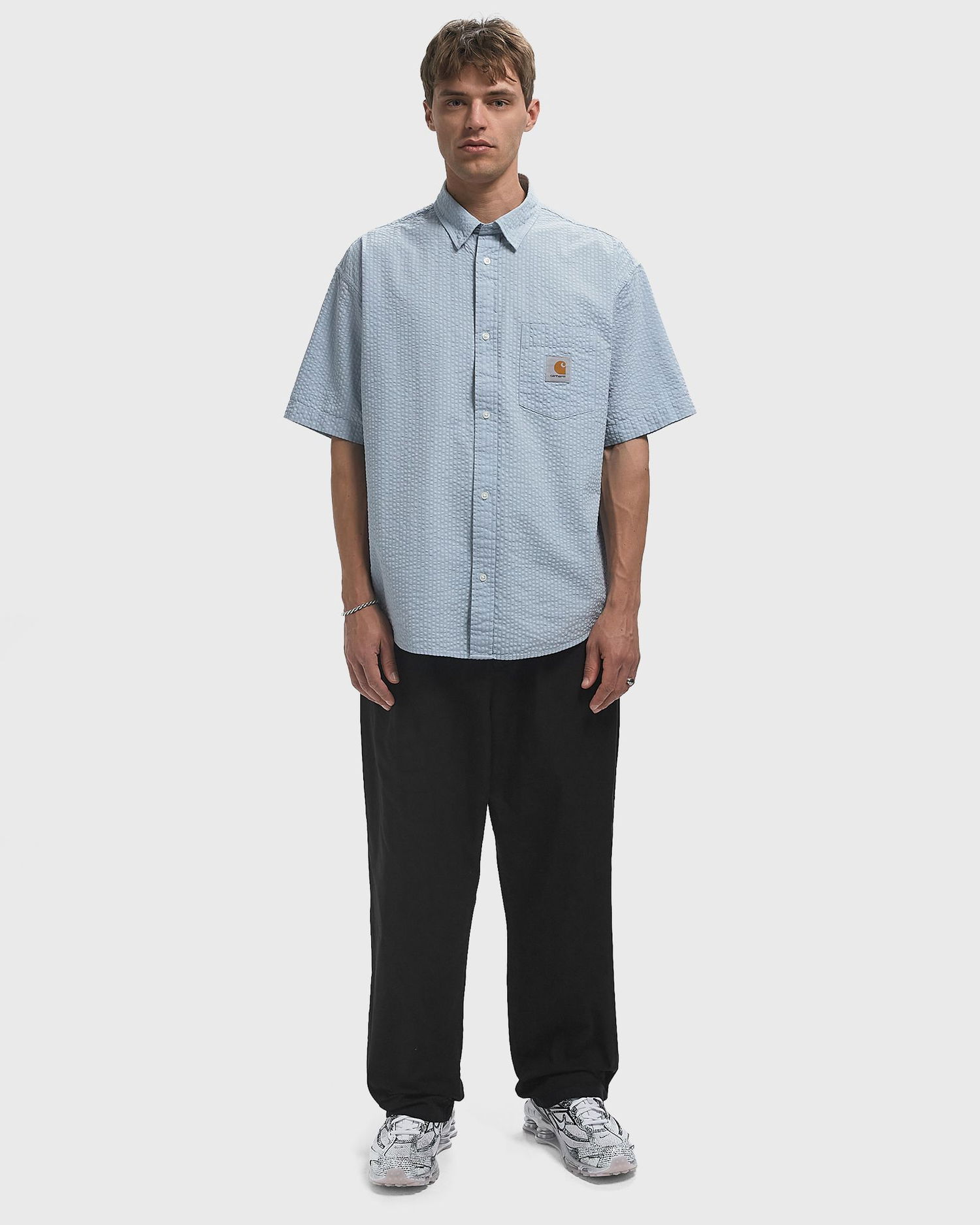 Byxor Carhartt WIP Evan Pleated Cropped Pants Svart | I035563-89.GD, 1